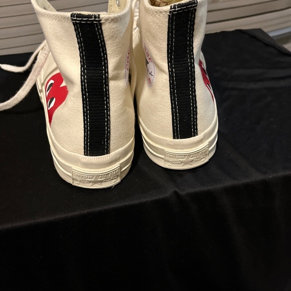 Converse Chuck Taylor Hi x CDG Comme Des Garçons Play White (150205C) Unisex - Picture 5 of 13